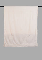 Handwoven & Handspun Pure Pashmina Shawl – Ivory Texture