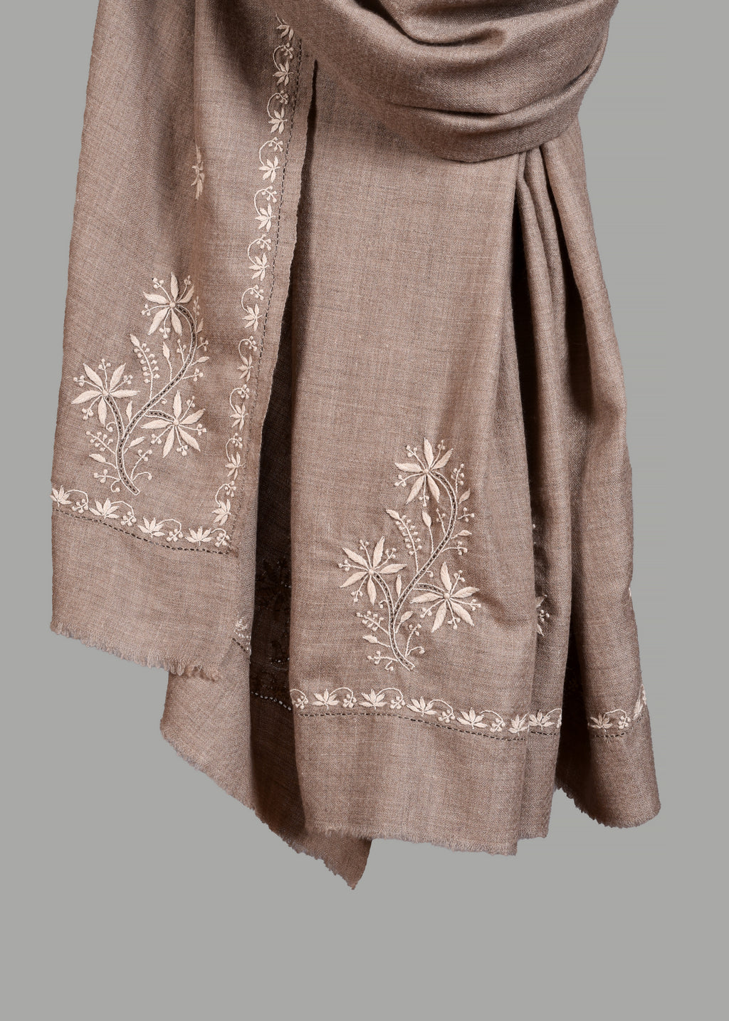 Handwoven & Handspun Pure Pashmina Shawl – Bare Thread Florals