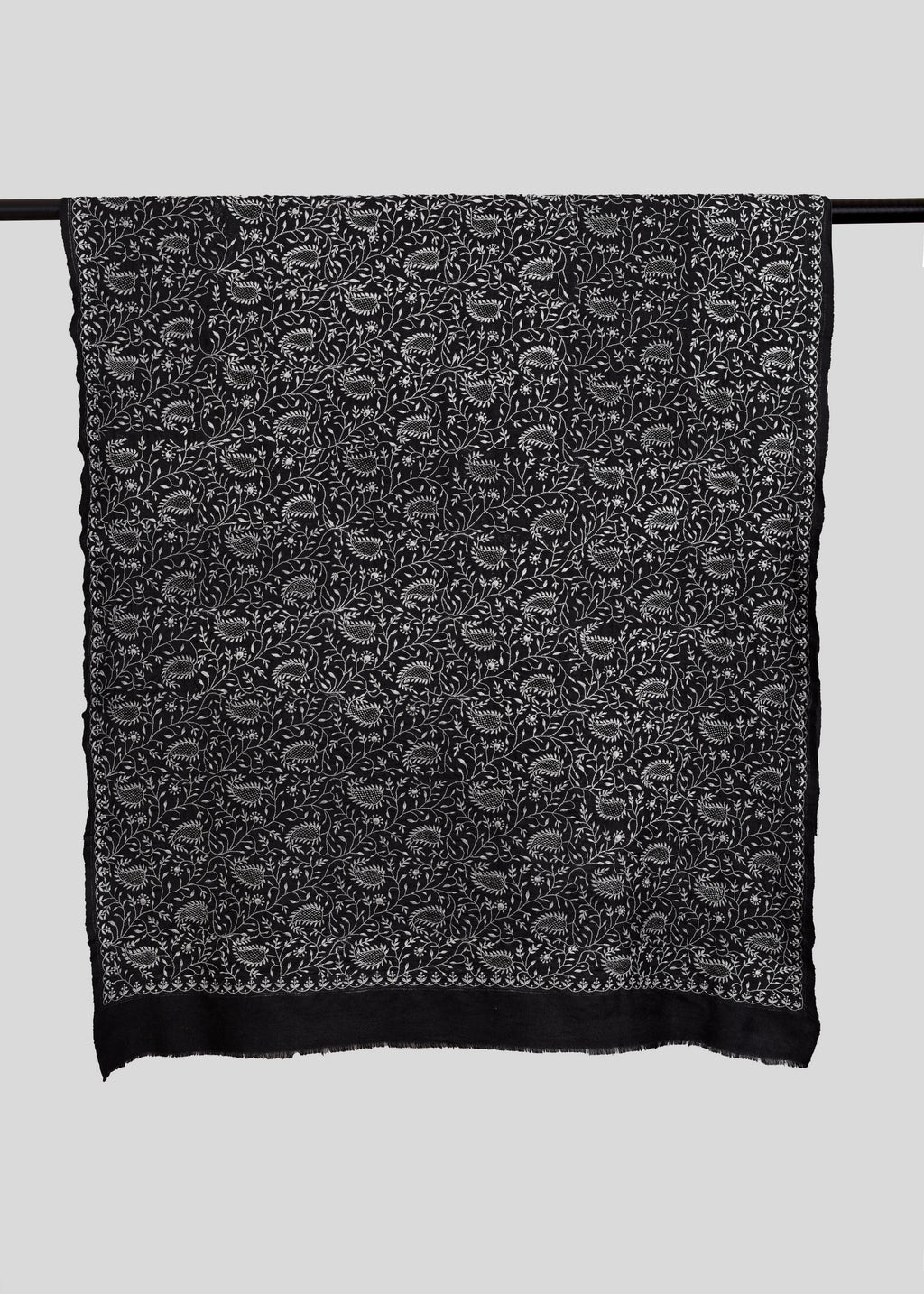 Handwoven & Handspun Pure Pashmina Shawl – Noir Vinework