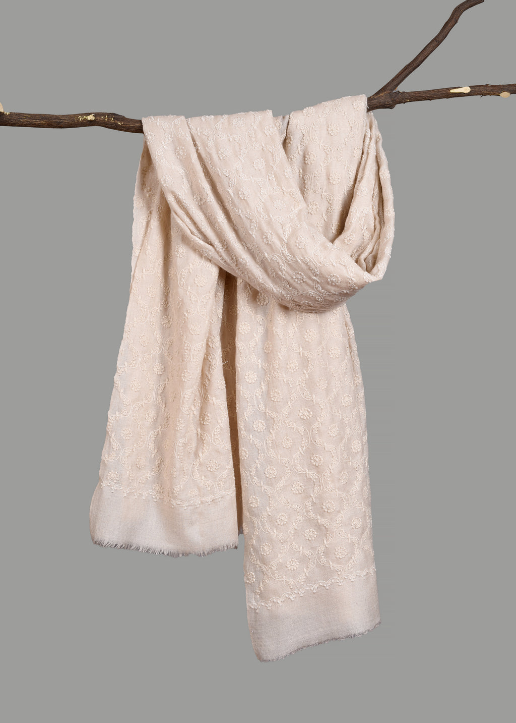 Handwoven & Handspun Pure Pashmina Shawl – Ethereal Threadscape
