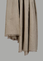 Handwoven & Handspun Pure Pashmina Mardana Shawl – Stone Dusk