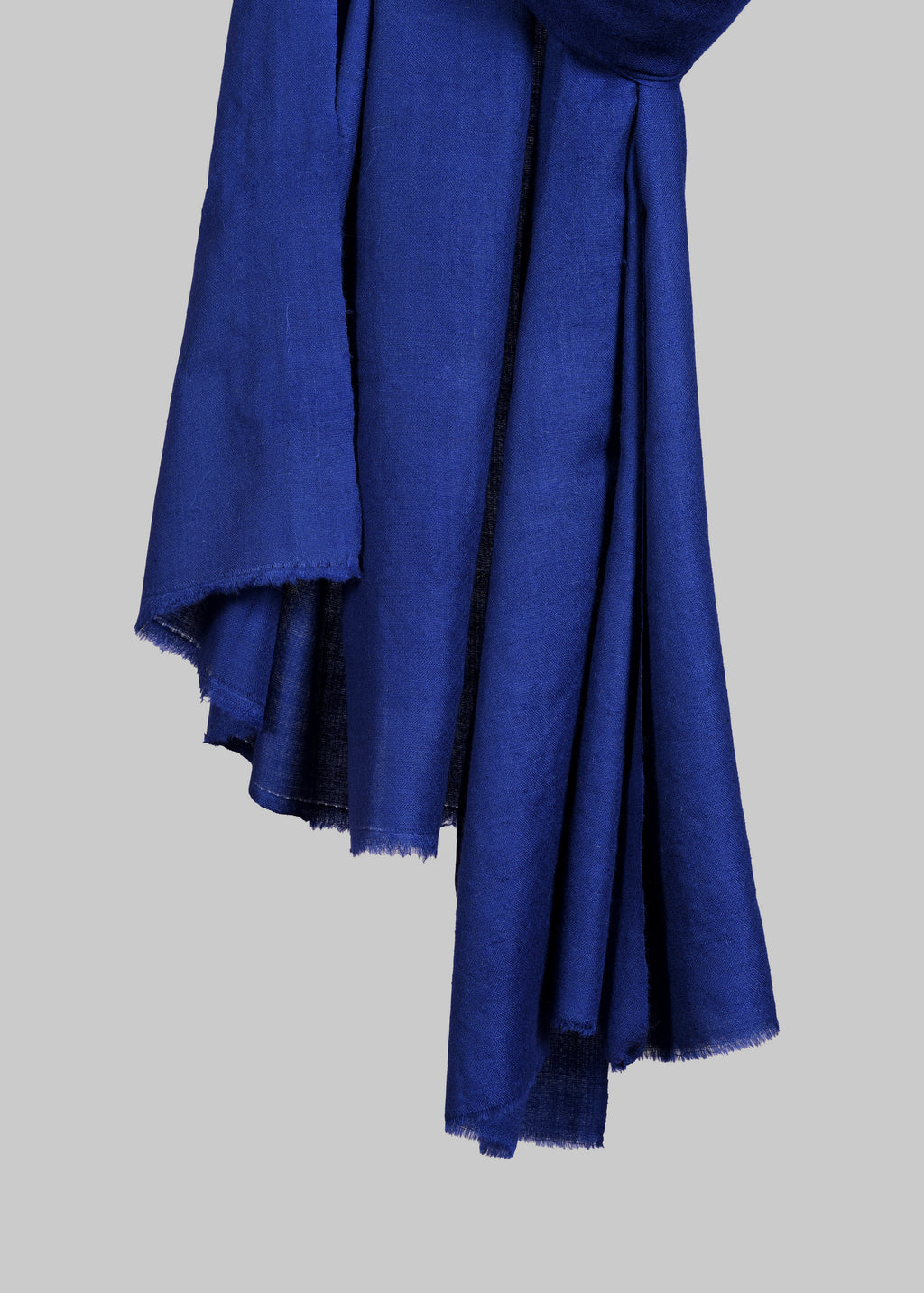 Handwoven & Handspun Pure Pashmina Shawl – Cobalt Depth