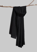 Handwoven & Handspun Pure Pashmina Shawl – Jet Noir