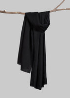 Handwoven & Handspun Pure Pashmina Shawl – Jet Noir
