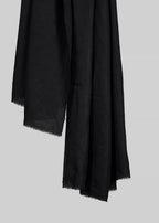 Handwoven & Handspun Pure Pashmina Shawl – Jet Noir