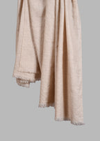 Handwoven & Handspun Pure Pashmina Mardana Shawl – Feather Ivory