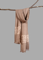Handwoven Pure Pashmina Kani Stole – Vine Border