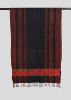 Kullu Handwoven Woollen Stole – Rustic Charcoal
