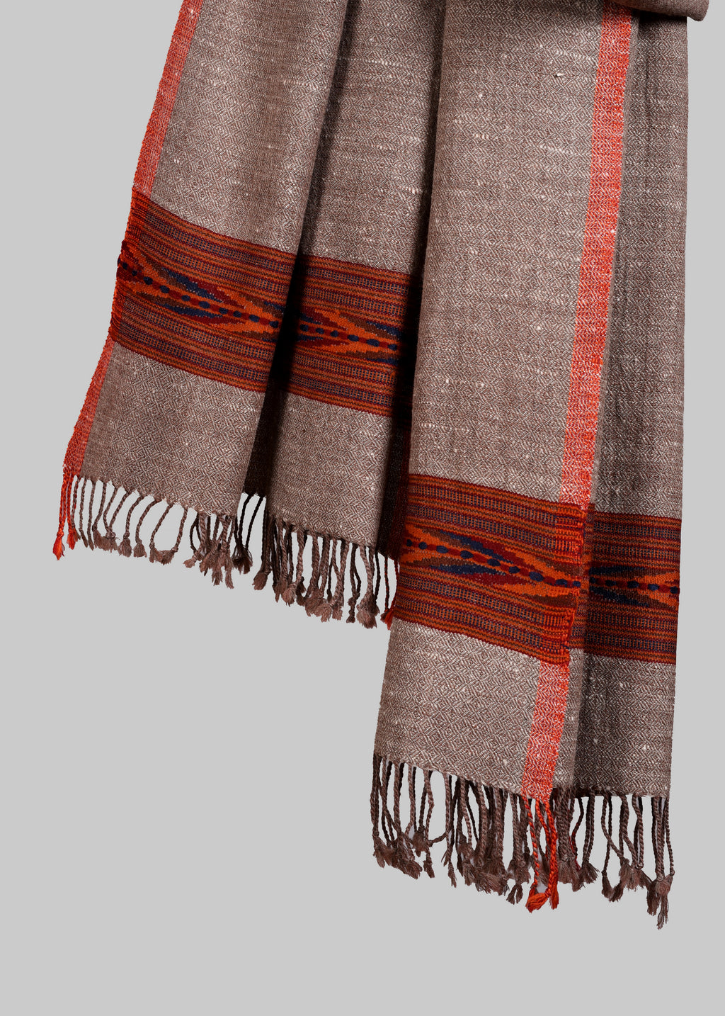 Kullu Handwoven Woollen Stole – Sunbaked Sand