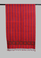 Kullu Handwoven Woollen Stole – Dual tone Crimson Purple
