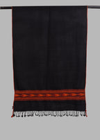 Kullu Handwoven Woollen Stole – Shadow Black