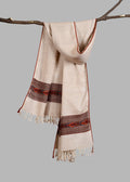Kullu Handwoven Woollen Stole – Natural Beige