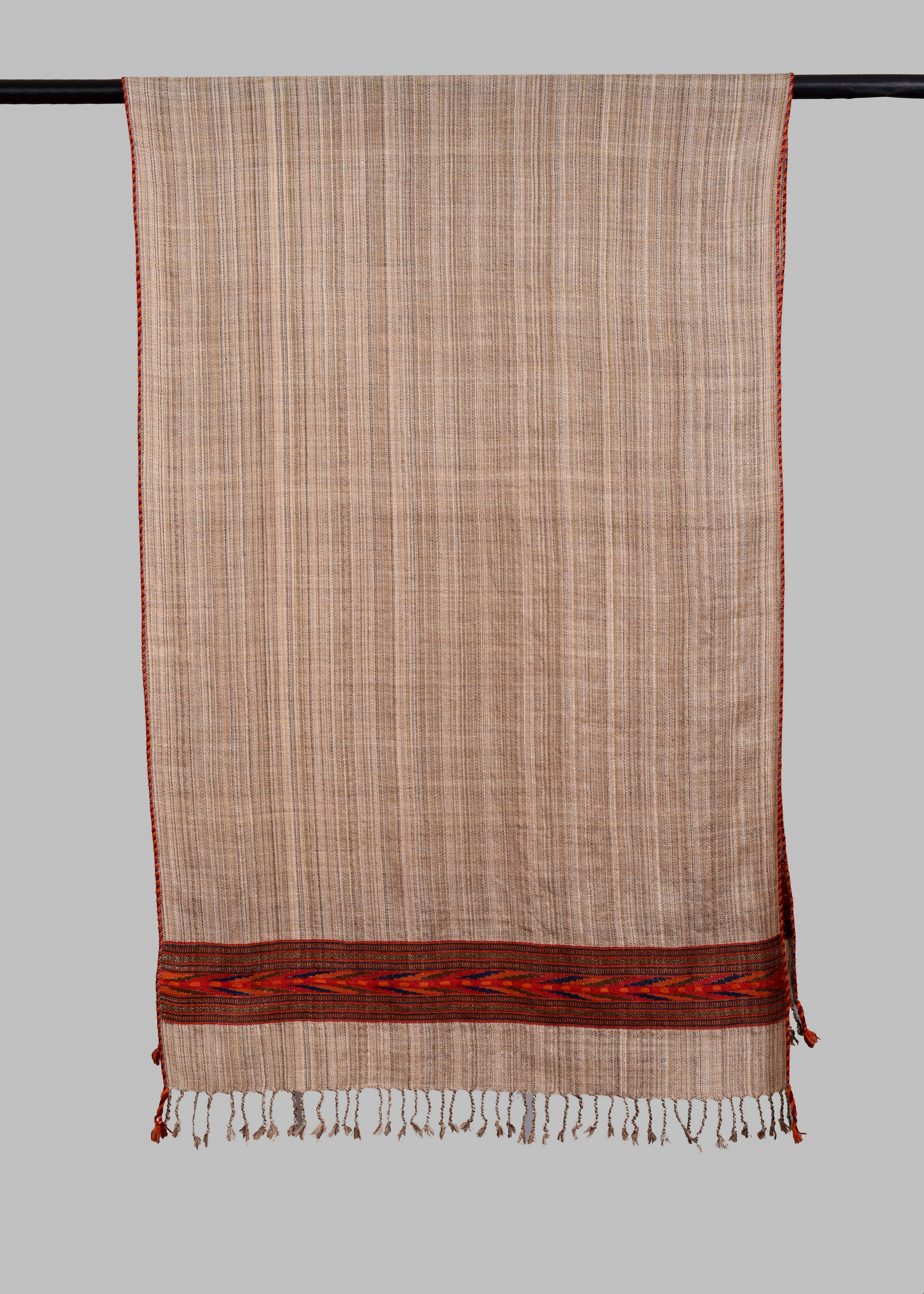 Kullu Handwoven Woollen Stole – Warm Sand