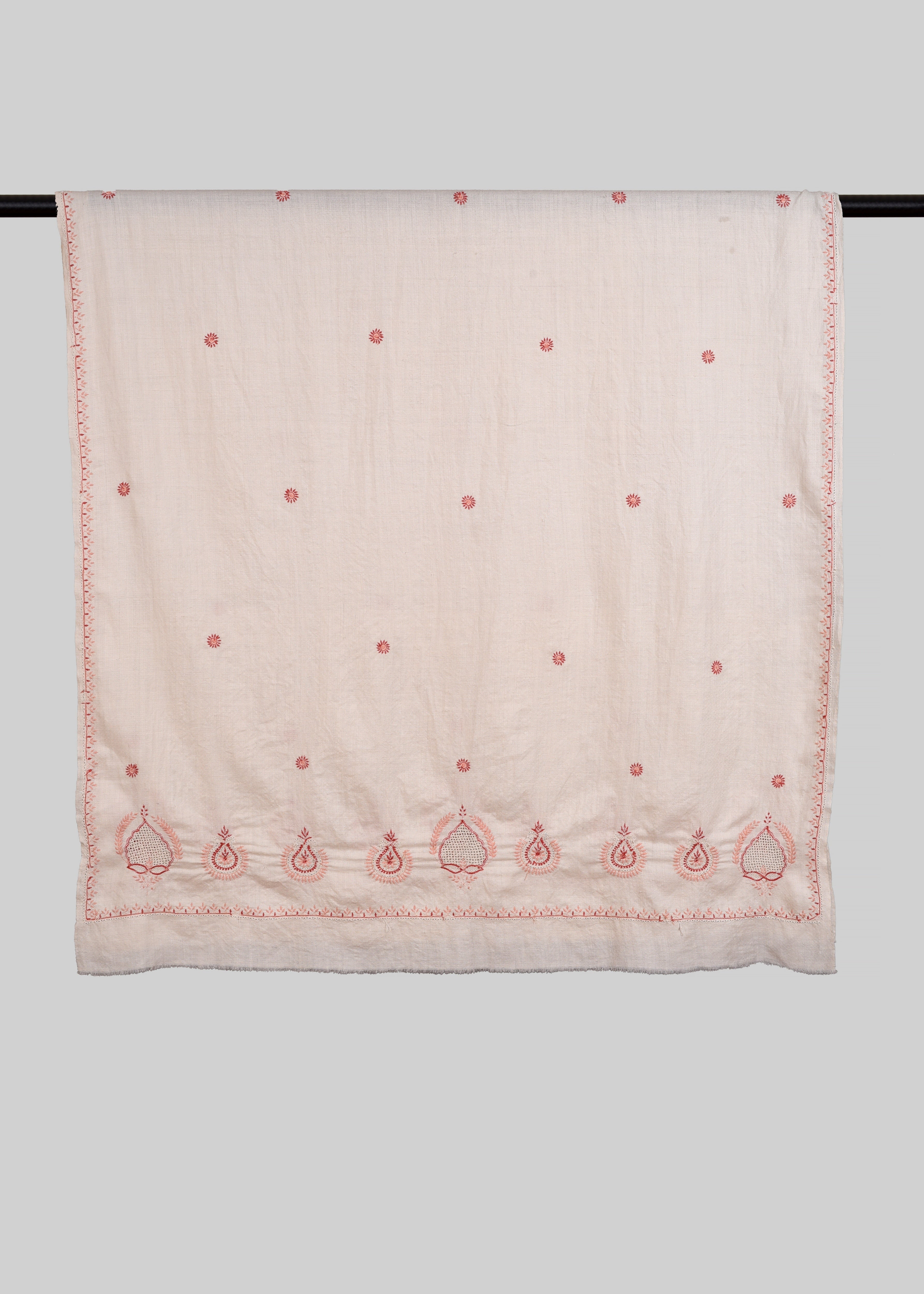 Handwoven & Handspun Pure Pashmina Shawl – Rose Jaal Garden