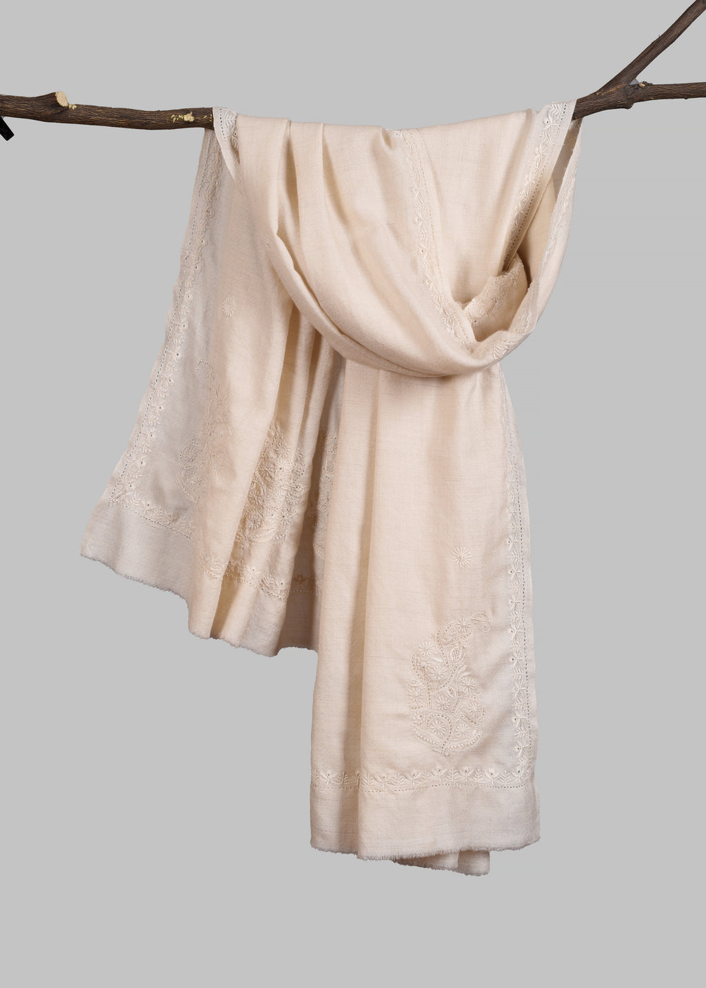 Handwoven & Handspun Pure Pashmina Shawl – Whisper Booti