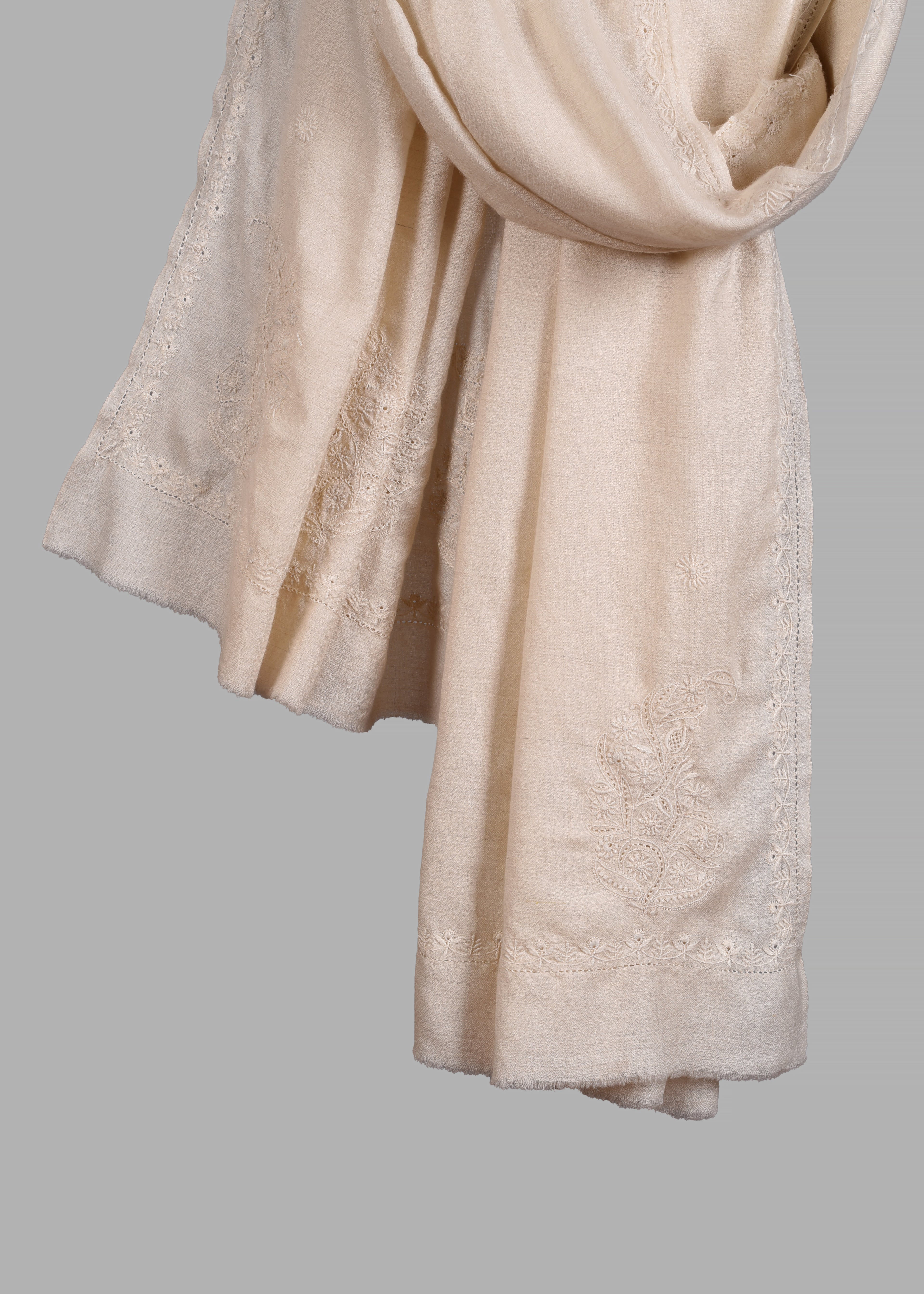 Handwoven & Handspun Pure Pashmina Shawl – Whisper Booti