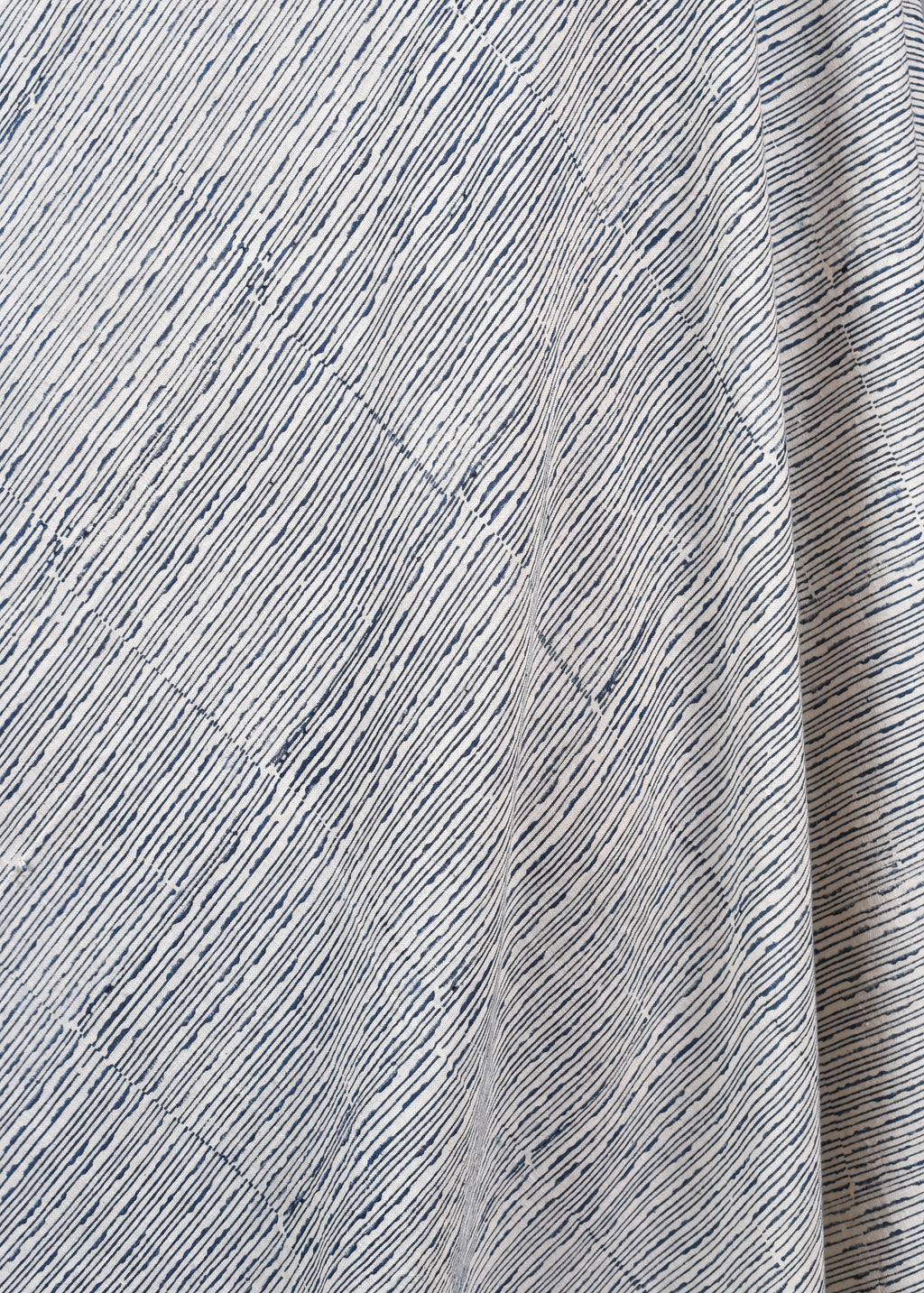 Indigo Ripplefield Block Print
