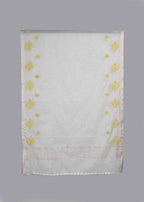 Chikankari Chanderi Dupatta: Lime Heritage