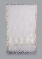 Chikankari Chanderi Dupatta: Royal Paisley