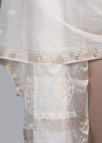 Chikankari Chanderi Dupatta: Royal Paisley