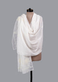 Chikankari Chanderi Dupatta: Pearl Bloom