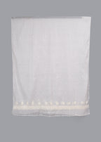 Chikankari Chanderi Dupatta: Moonlit Dot