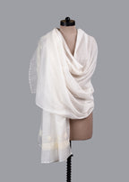 Chikankari Chanderi Dupatta: Moonlit Dot