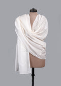 Chikankari Kota Dupatta: Snowfall Lattice