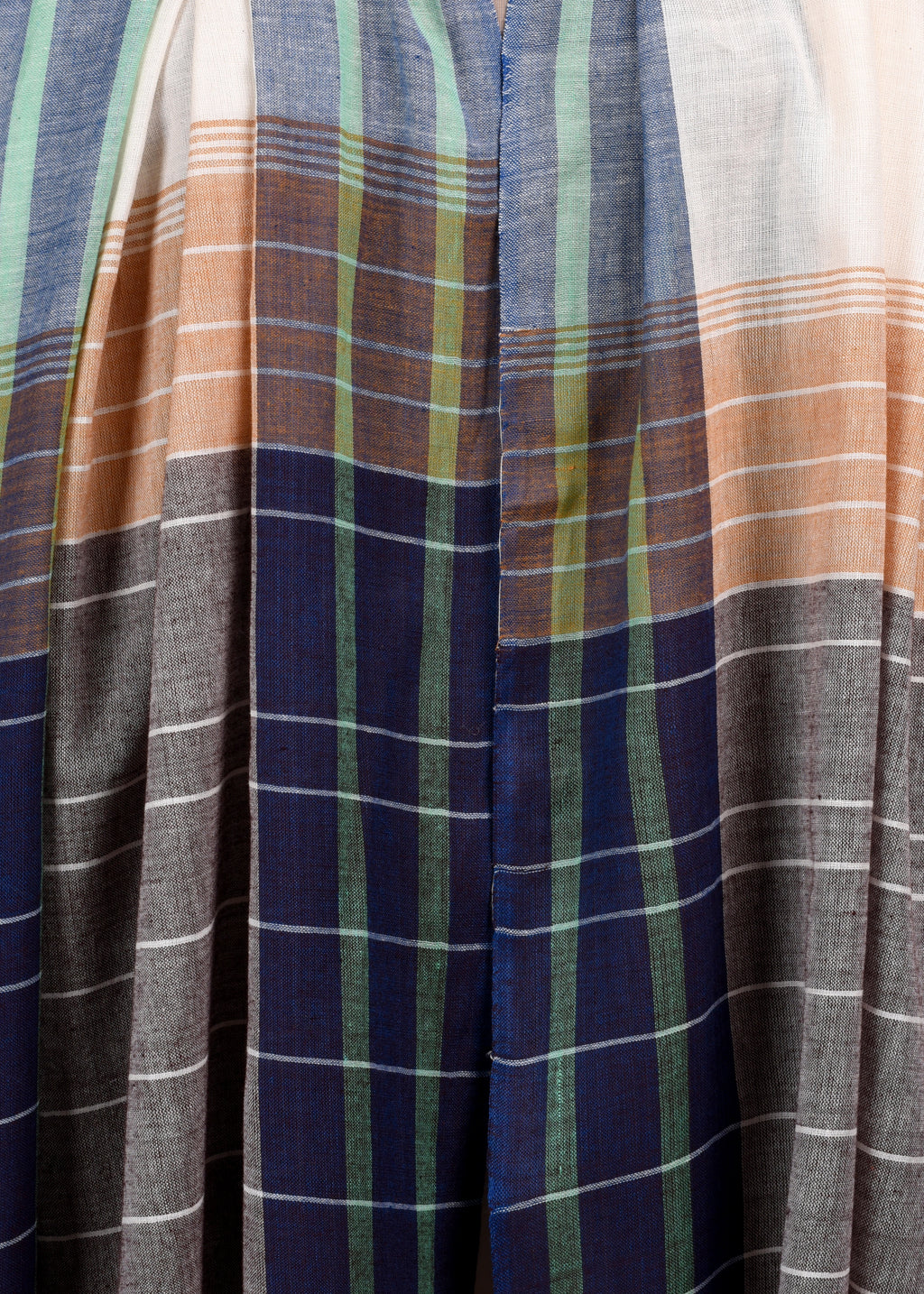 Handwoven Pure Cotton Stole – Sandstone Twilight