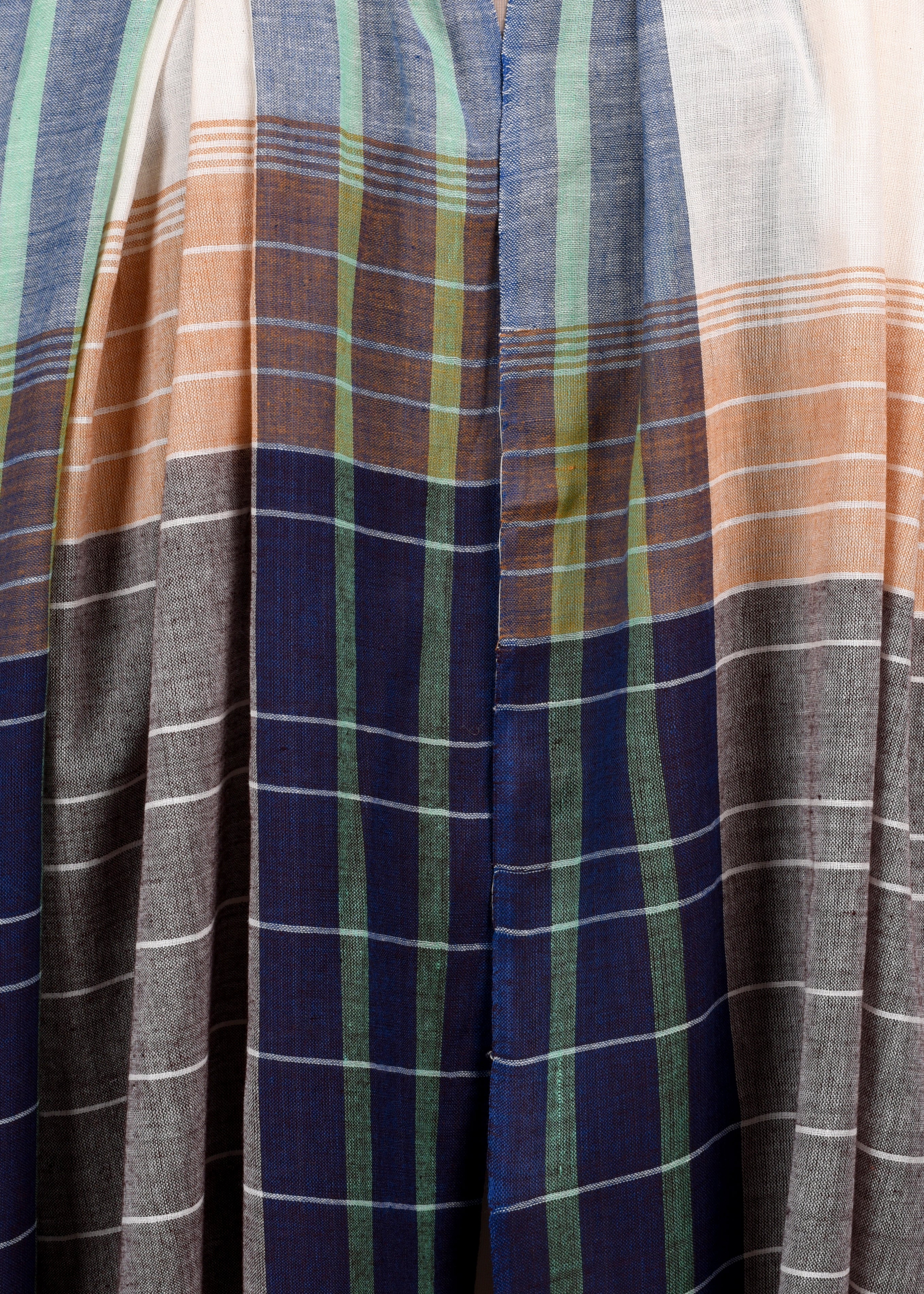 Handwoven Pure Cotton Stole – Rosewood Dawn