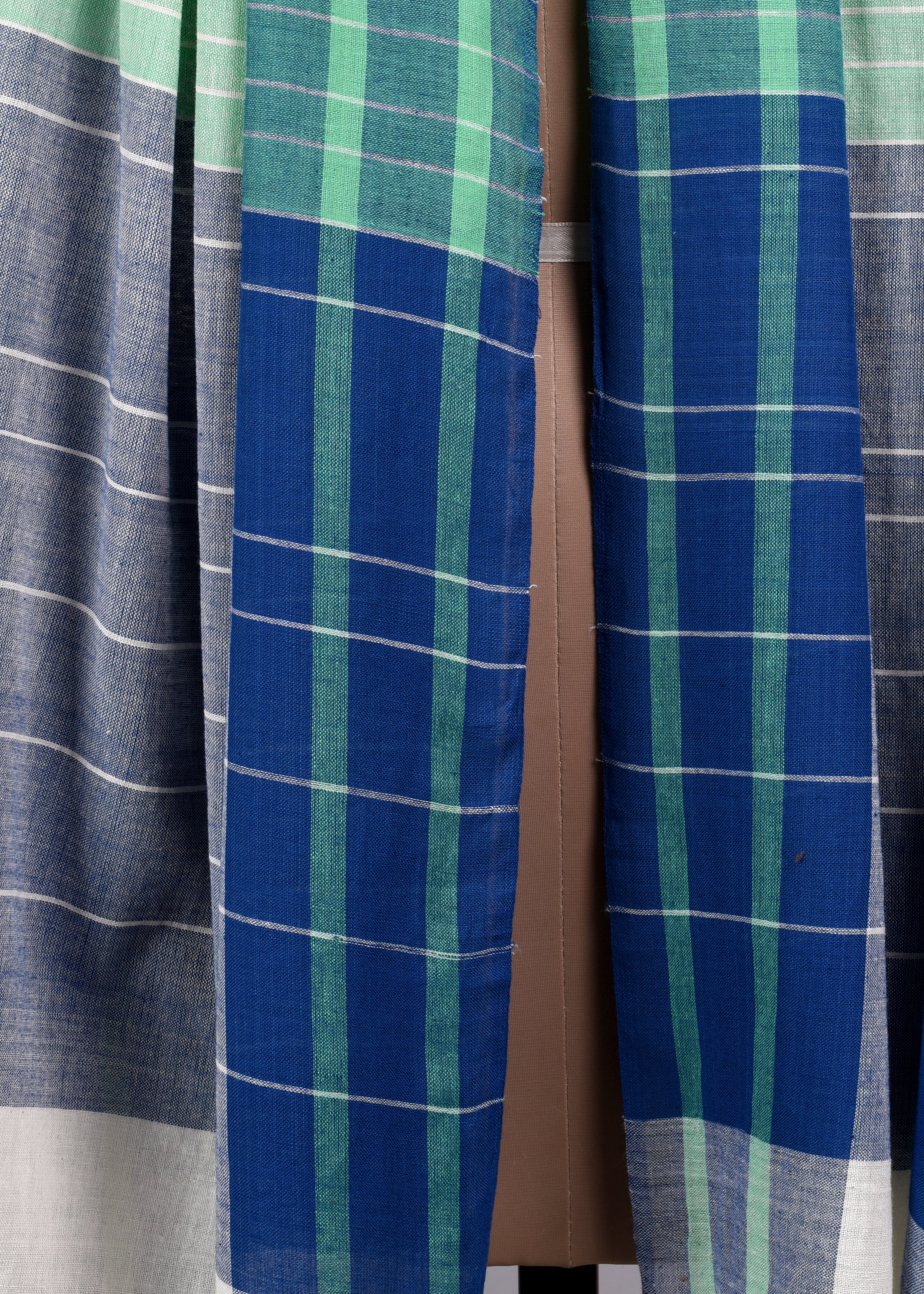 Handwoven Pure Cotton Stole – Ocean Breeze