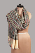 Handwoven & Handspun Pure Pashmina Stole – Baagh Checks