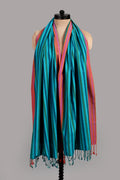 Handwoven Pure Cotton Stole – Peacock Stream