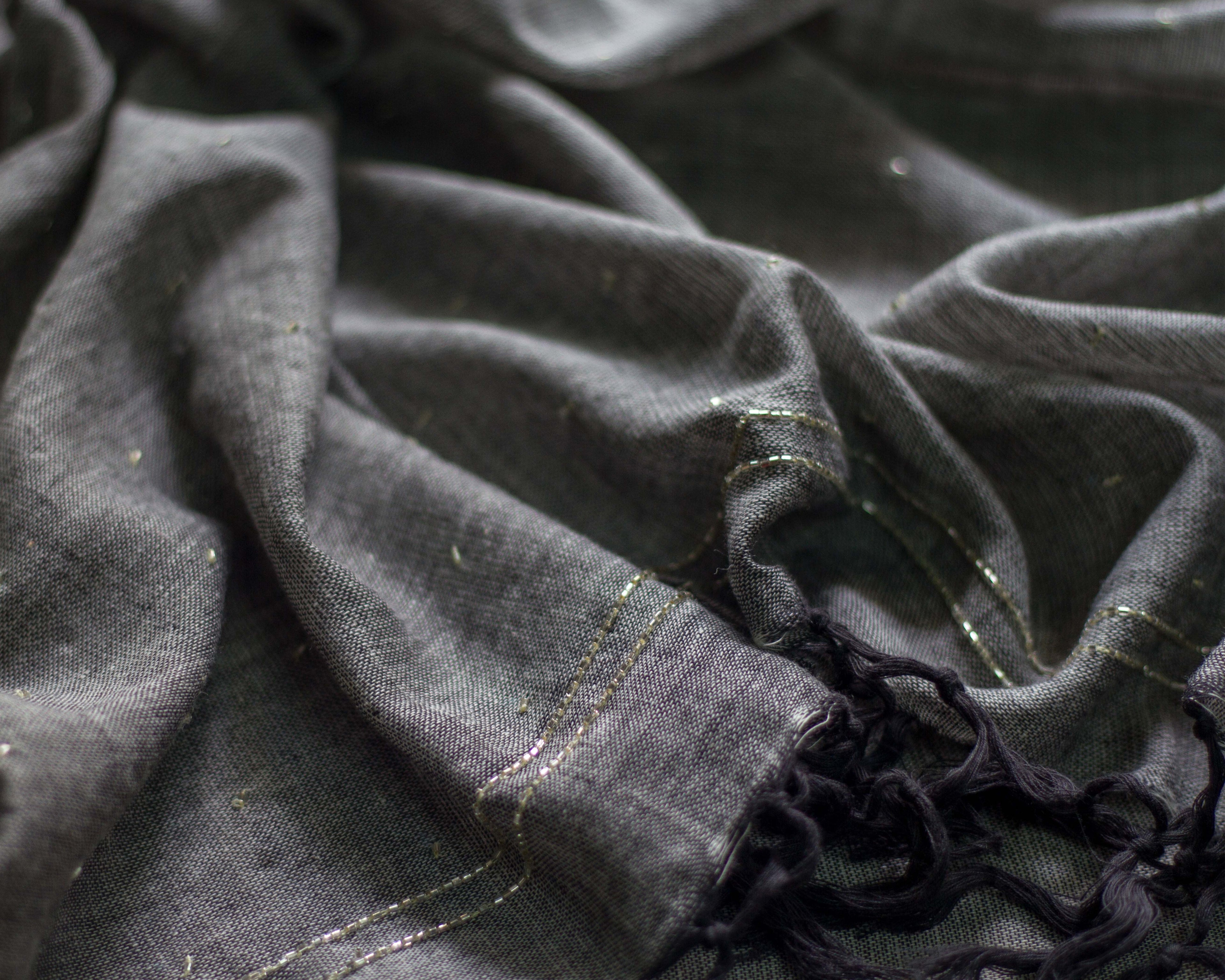 Zardozi Dupatta - Colour Shot: Golden Beads