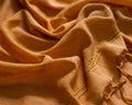 Zardozi Dupatta - Orange Mustard: Orange Beads
