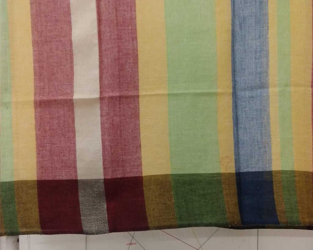 Handloom Multi colour Cotton Scarf