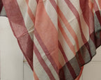 Handloom Peach Cotton Scarf