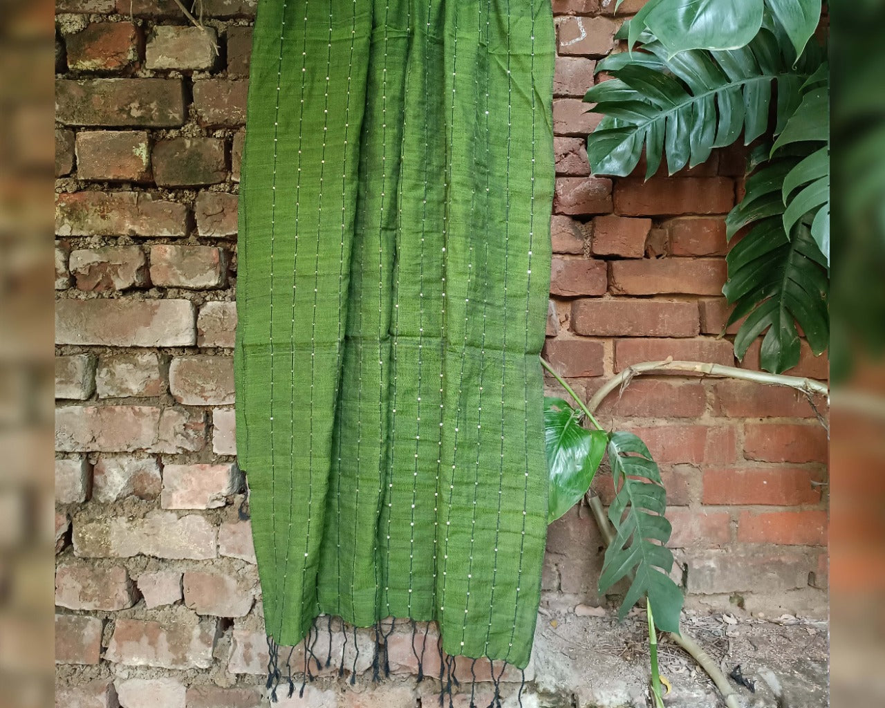 Green Zardozi Stoles