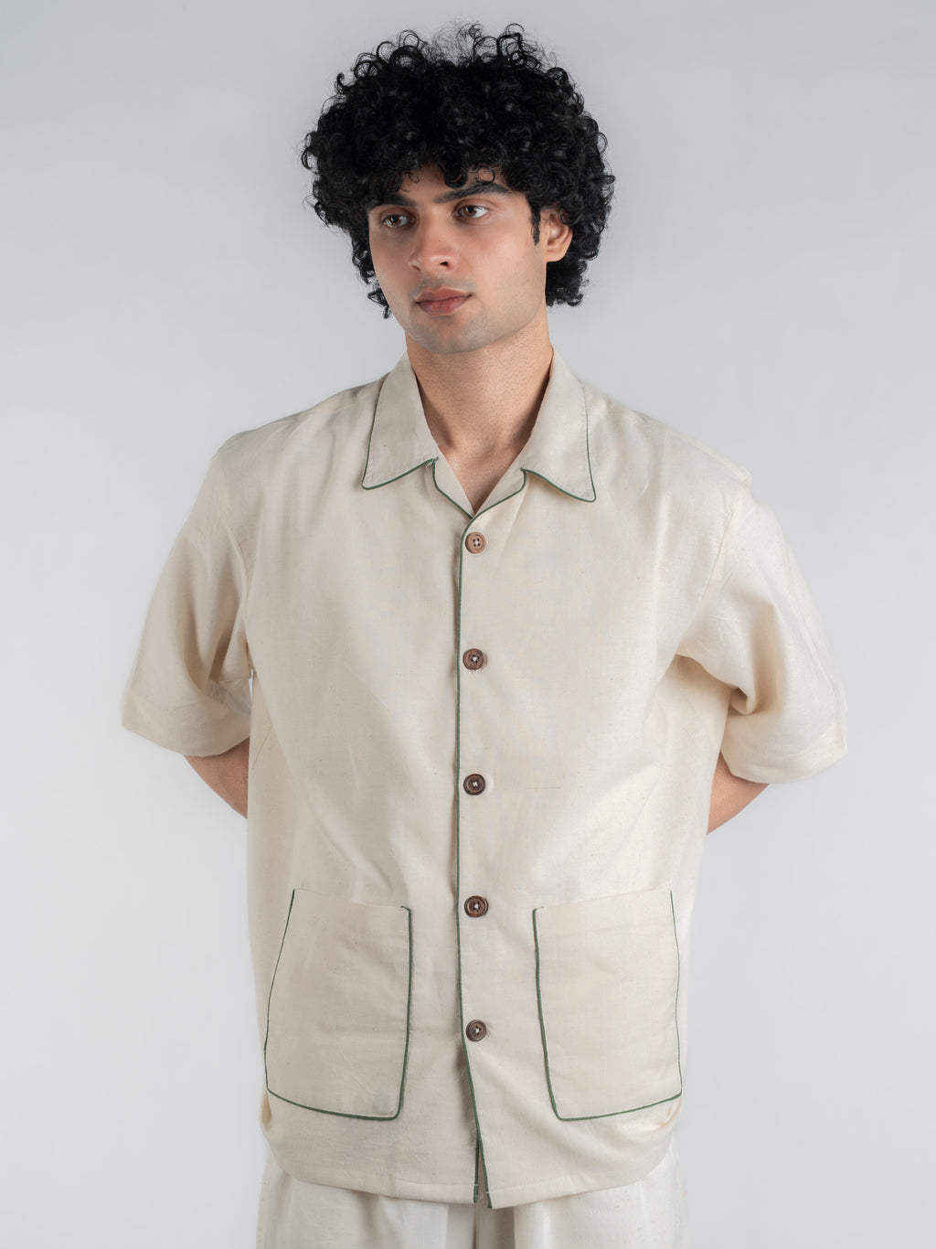 Forest Edge Handspun and Handwoven Kora Shirt