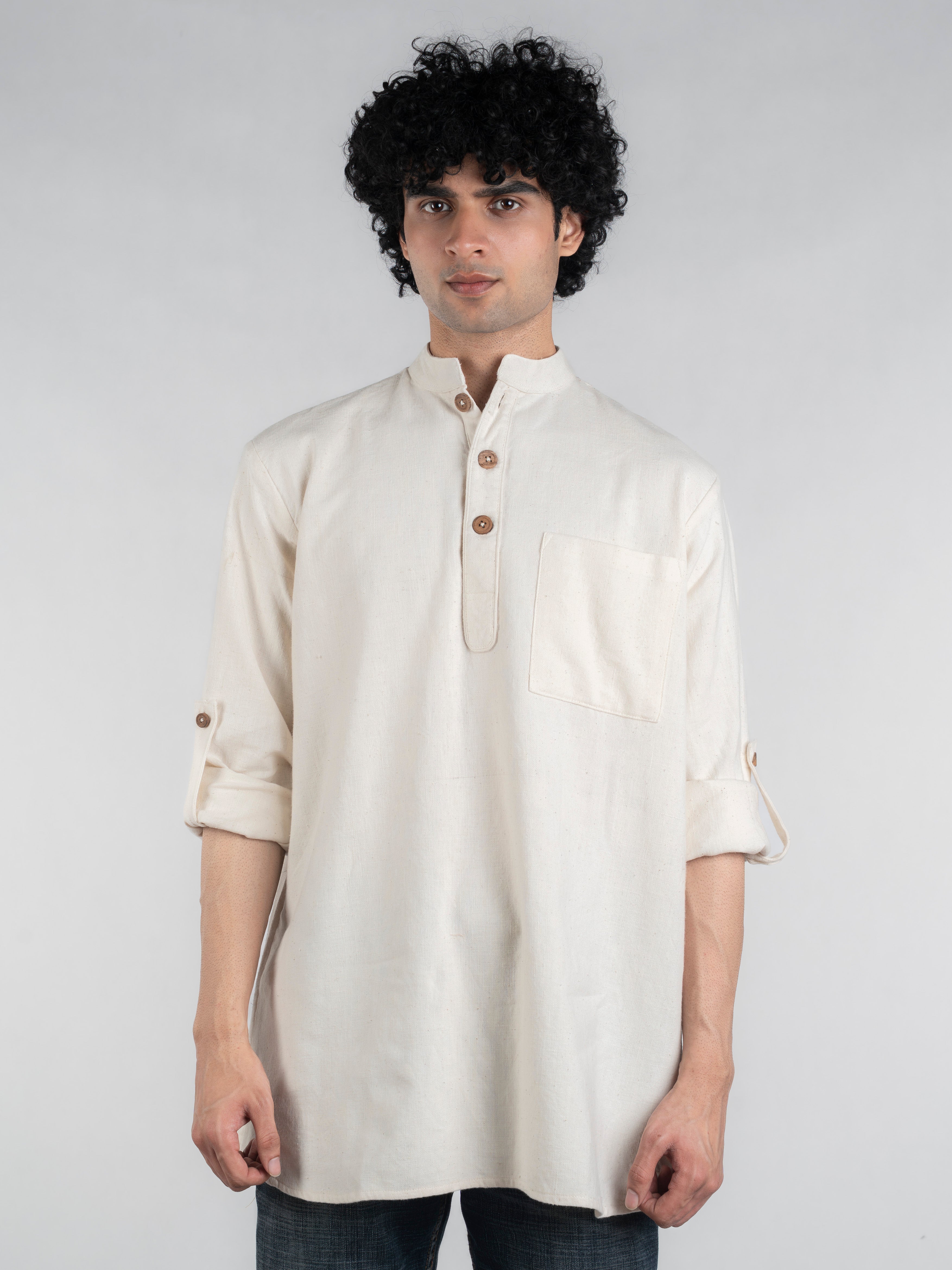 Classic Handspun and Handwoven Kora Kurta