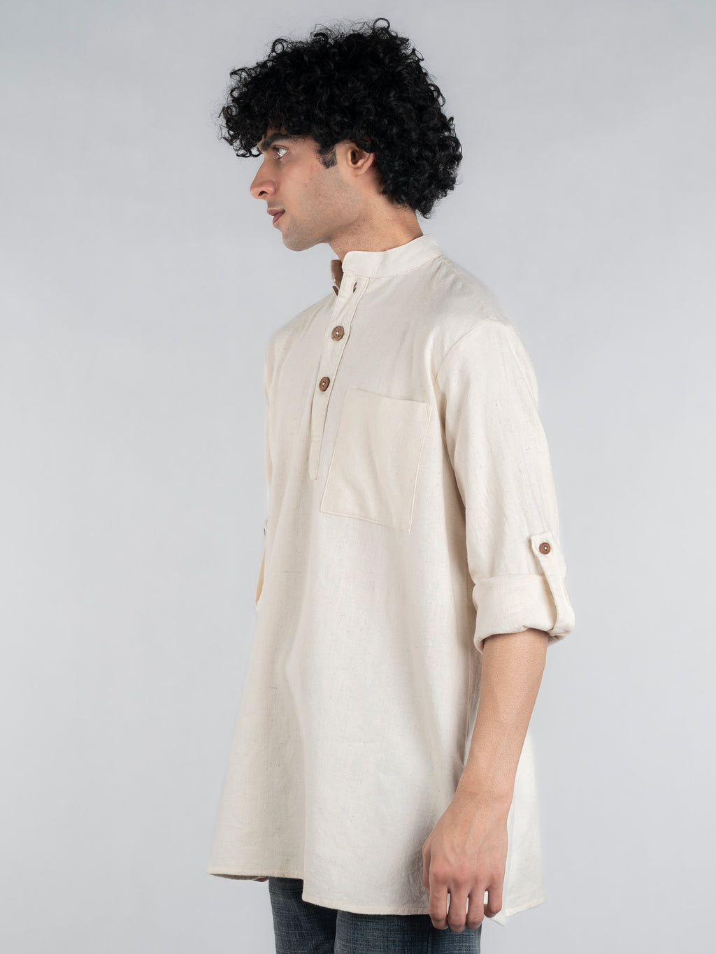 Classic Handspun and Handwoven Kora Kurta