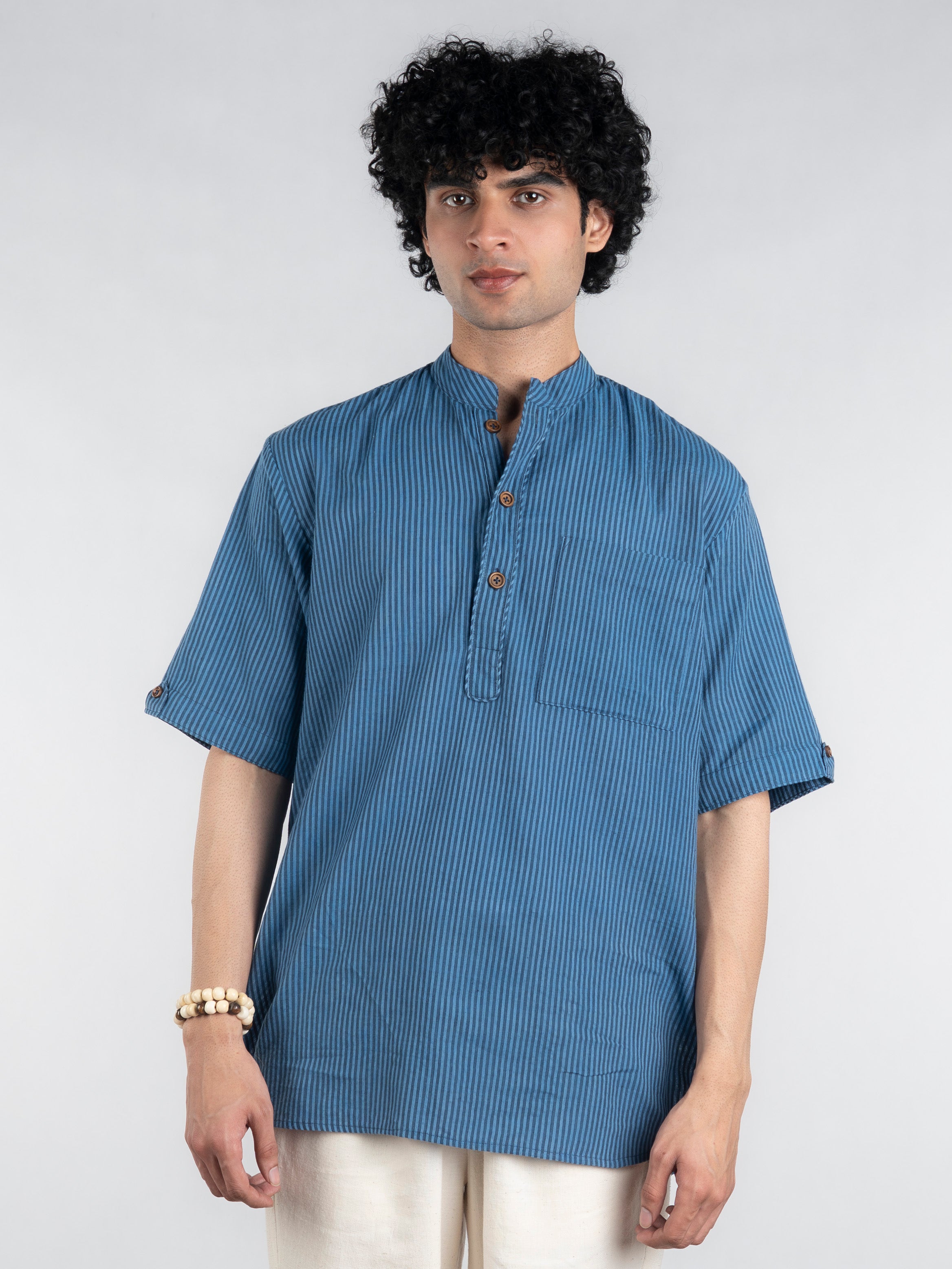 Ocean Breeze Handloom Kurta