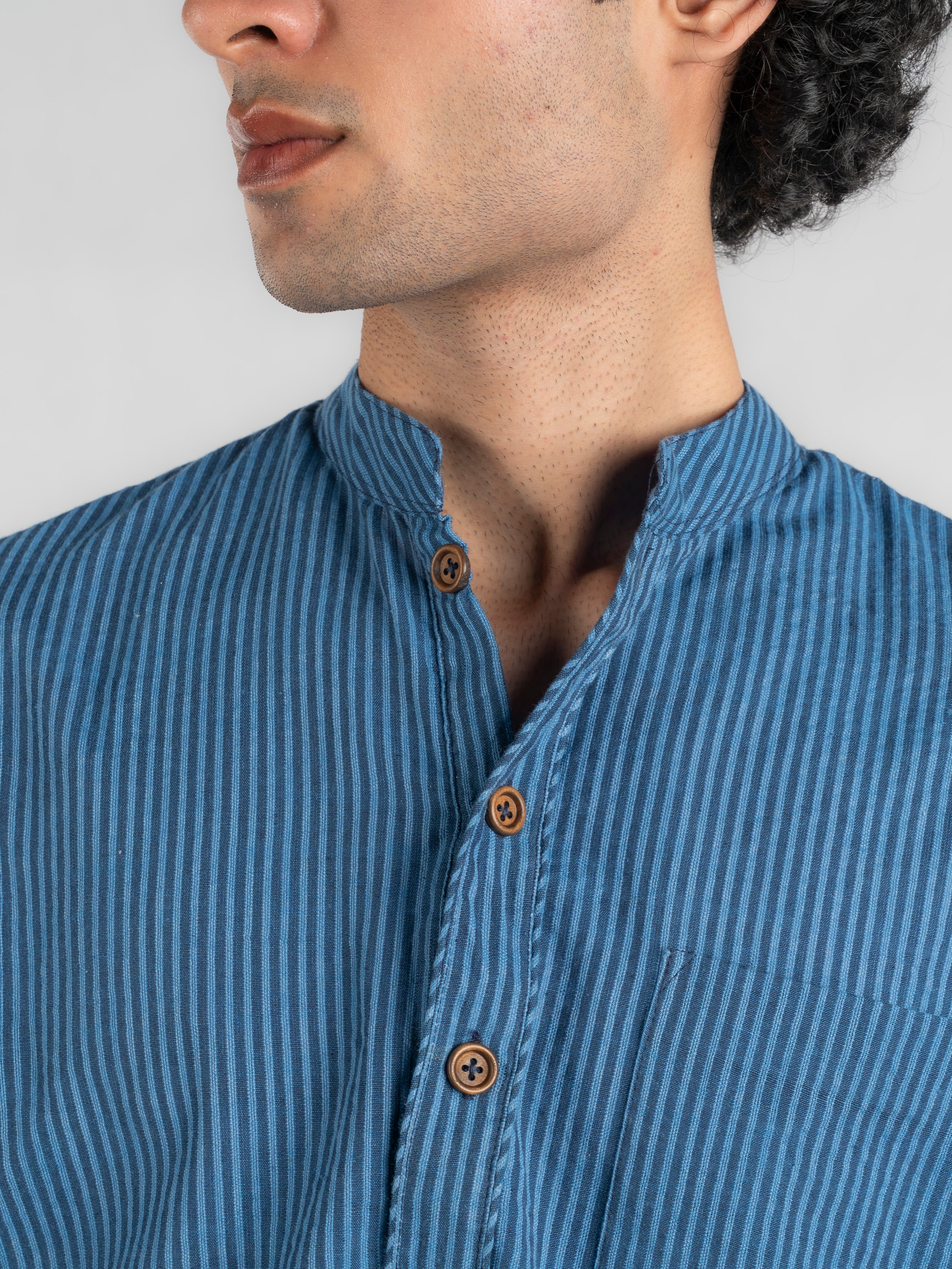 Ocean Breeze Handloom Kurta