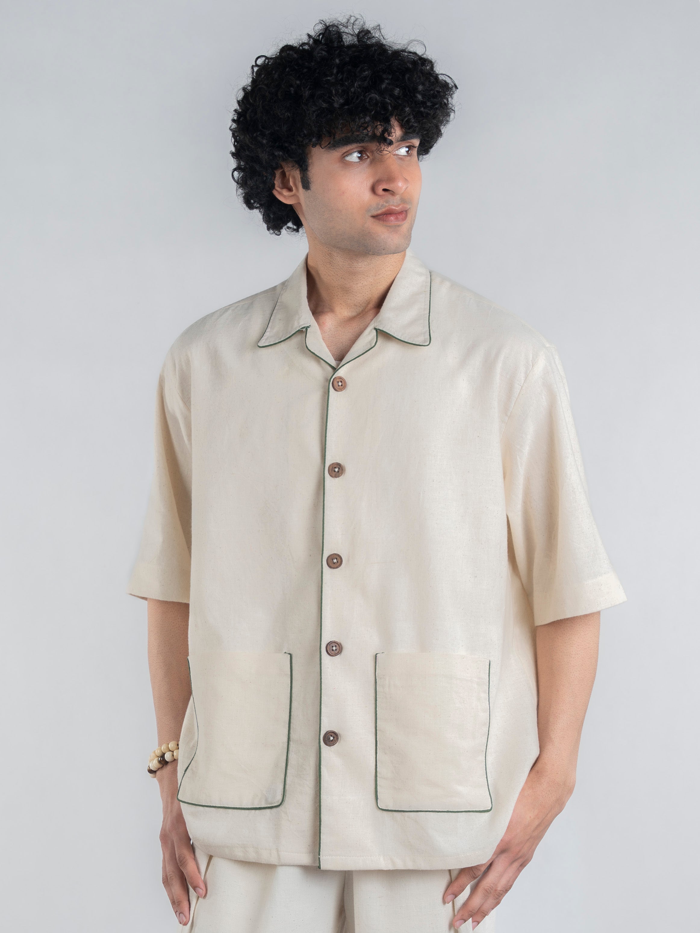 Forest Edge Handspun and Handwoven Kora Shirt