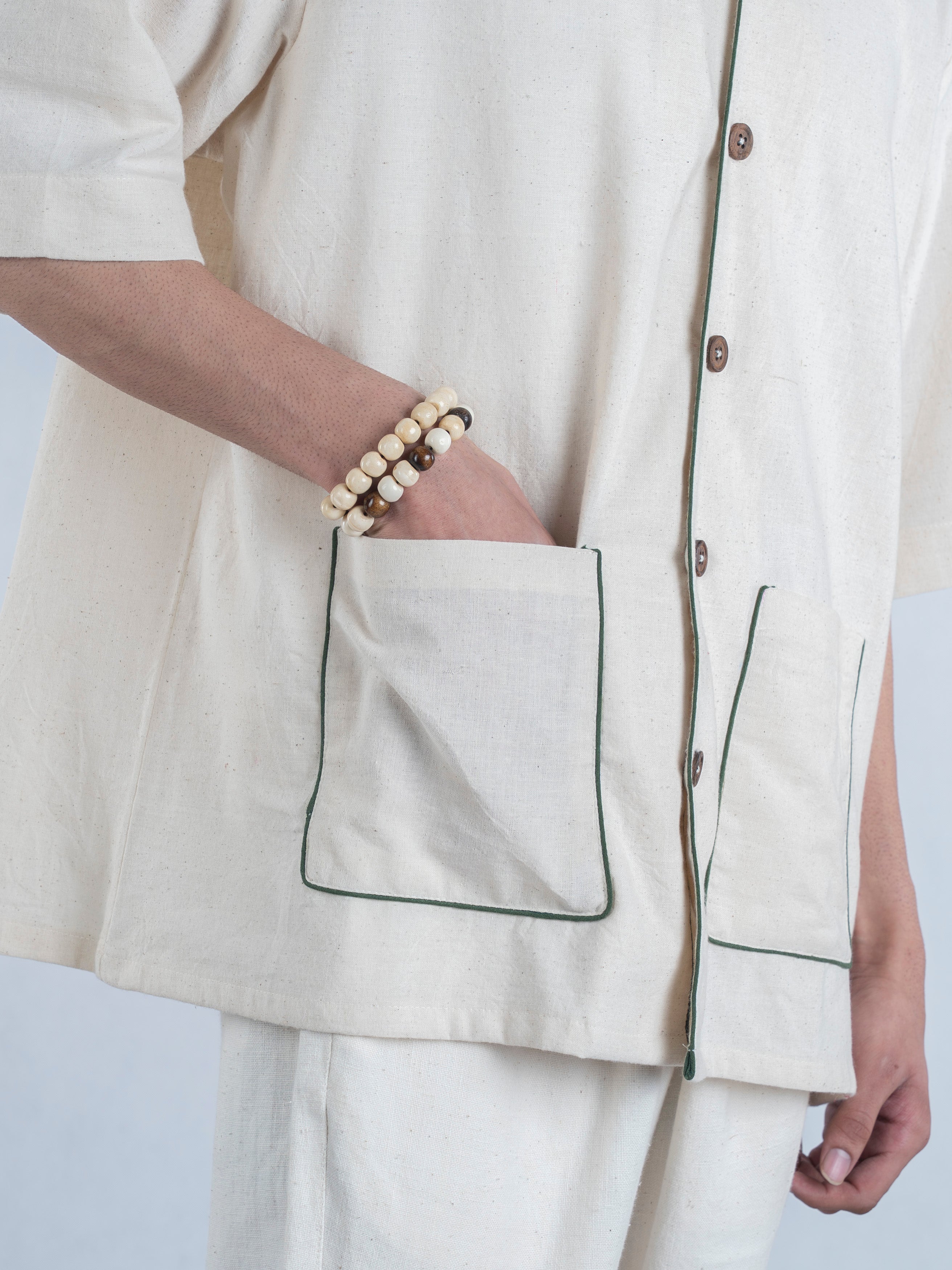 Forest Edge Handspun and Handwoven Kora Shirt