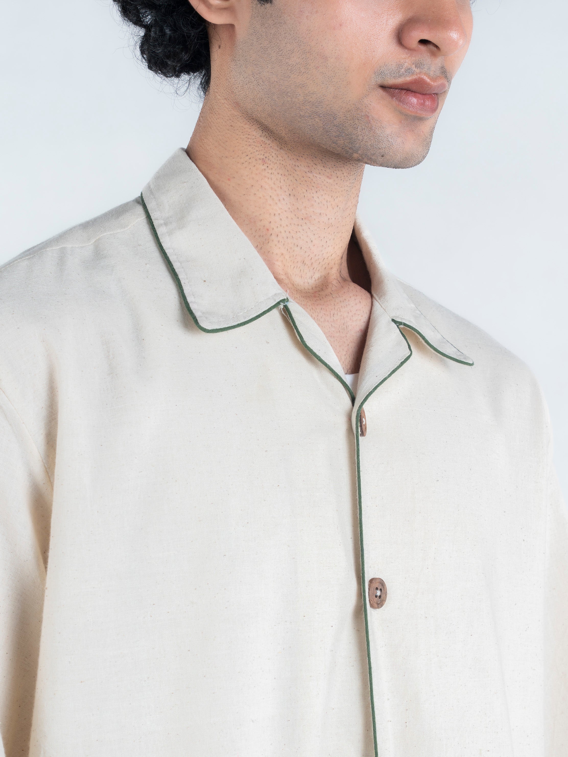Forest Edge Handspun and Handwoven Kora Shirt