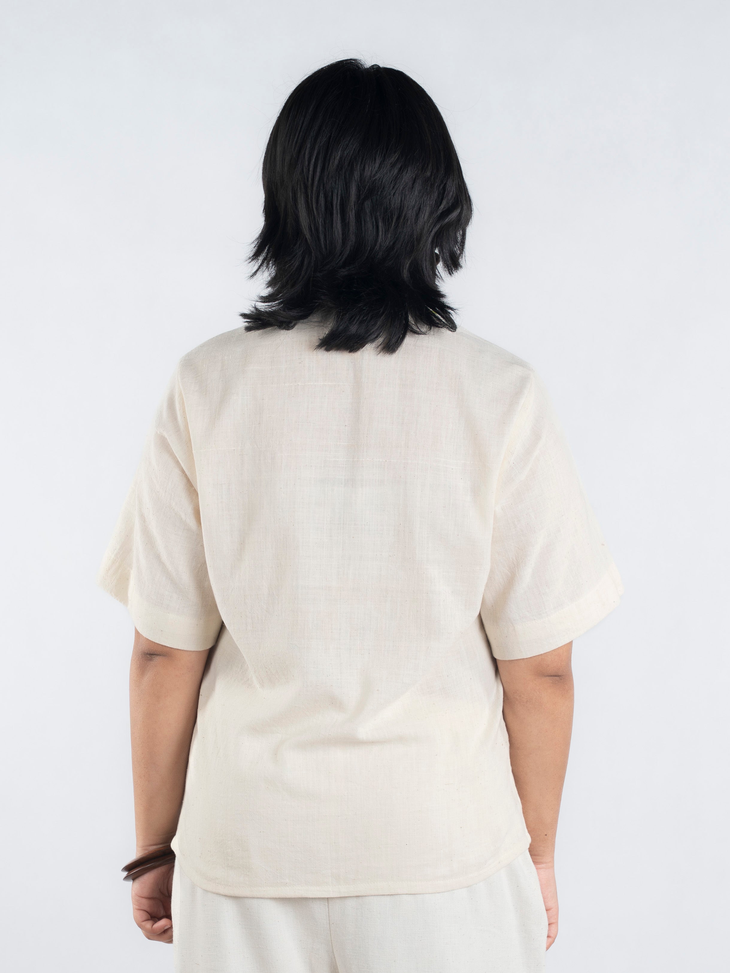 Lime Edge Handspun and Handwoven Kora Shirt