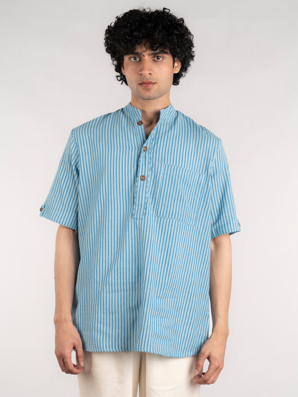 Summer Sky Handloom Kurta