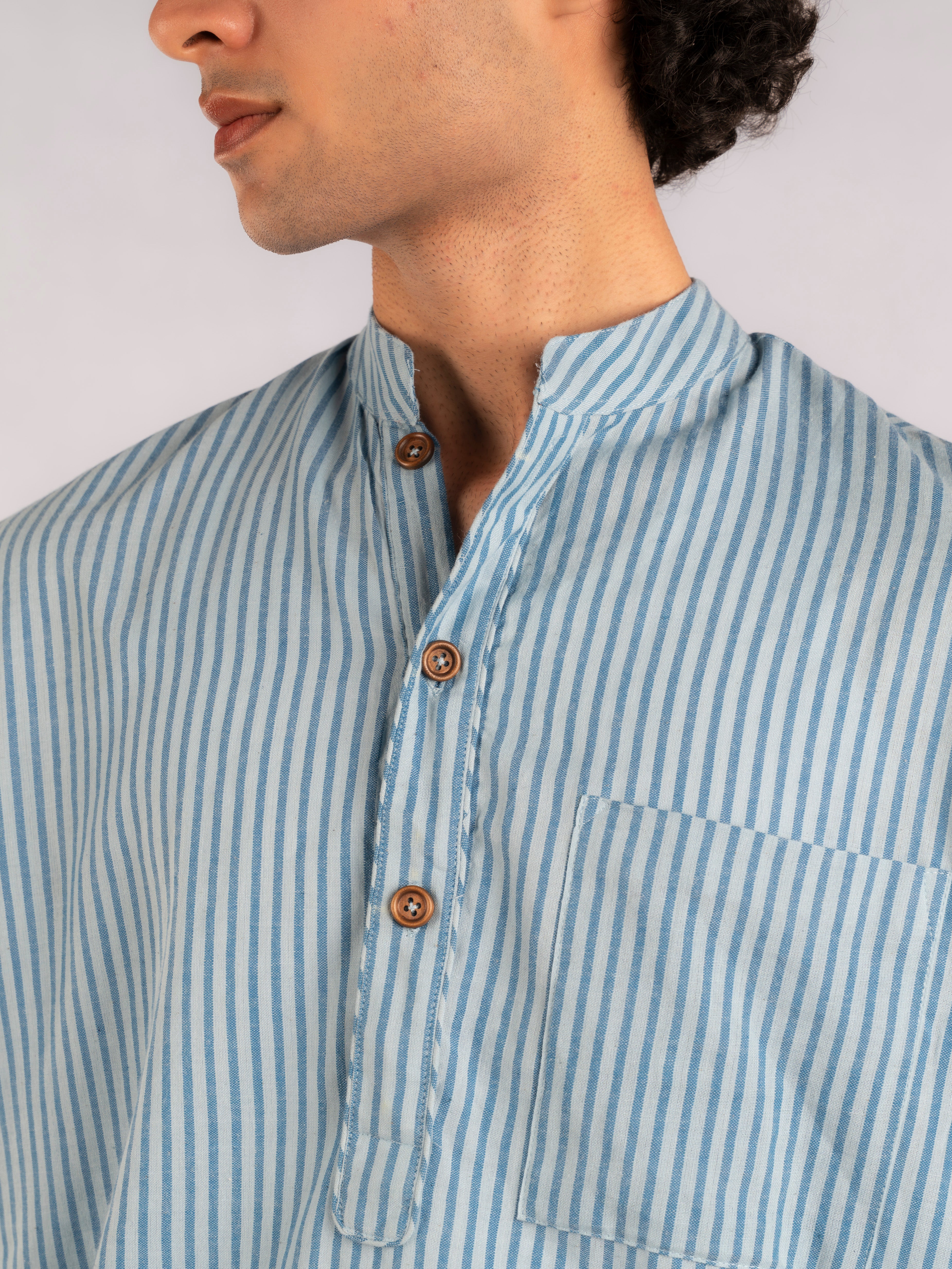 Summer Sky Handloom Kurta