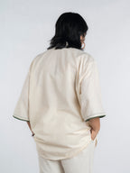 Green Twin Handspun and Handwoven Kora Shirt